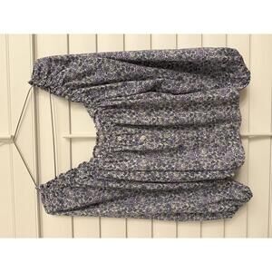 American Eagle floral square neck blouse size Medium